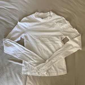 & Other Stories White LS Crop